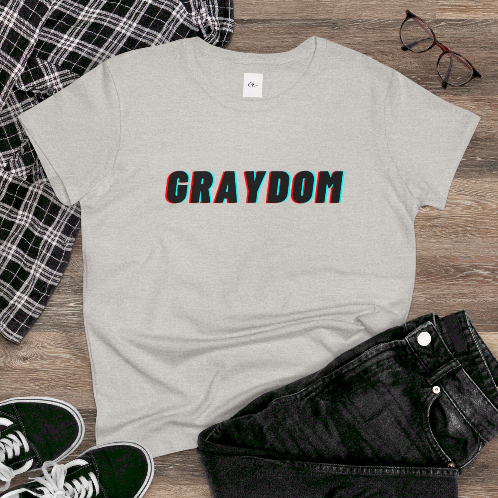 Women's Midweight Cotton Crew Neck Tee - Minimalist Streetwear Style