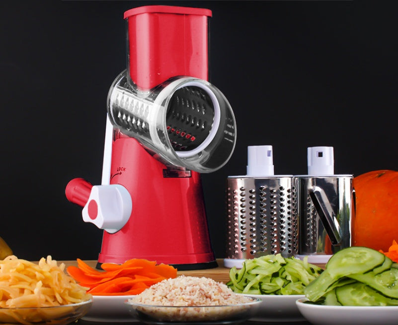 Multifunctional Round Mandoline Vegetable Slicer & Cheese Grater