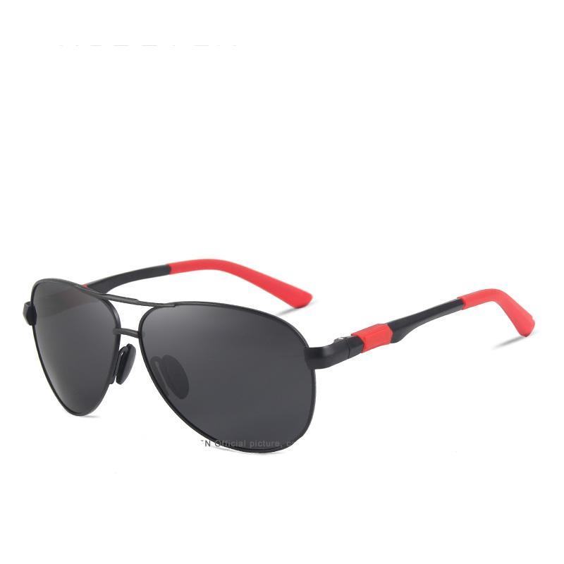 Men's Polarized Aluminum Pilot Sunglasses for Driving and Sport