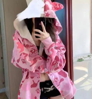 Vintage Hooded Sweatshirt for Cats - Autumn/Winter