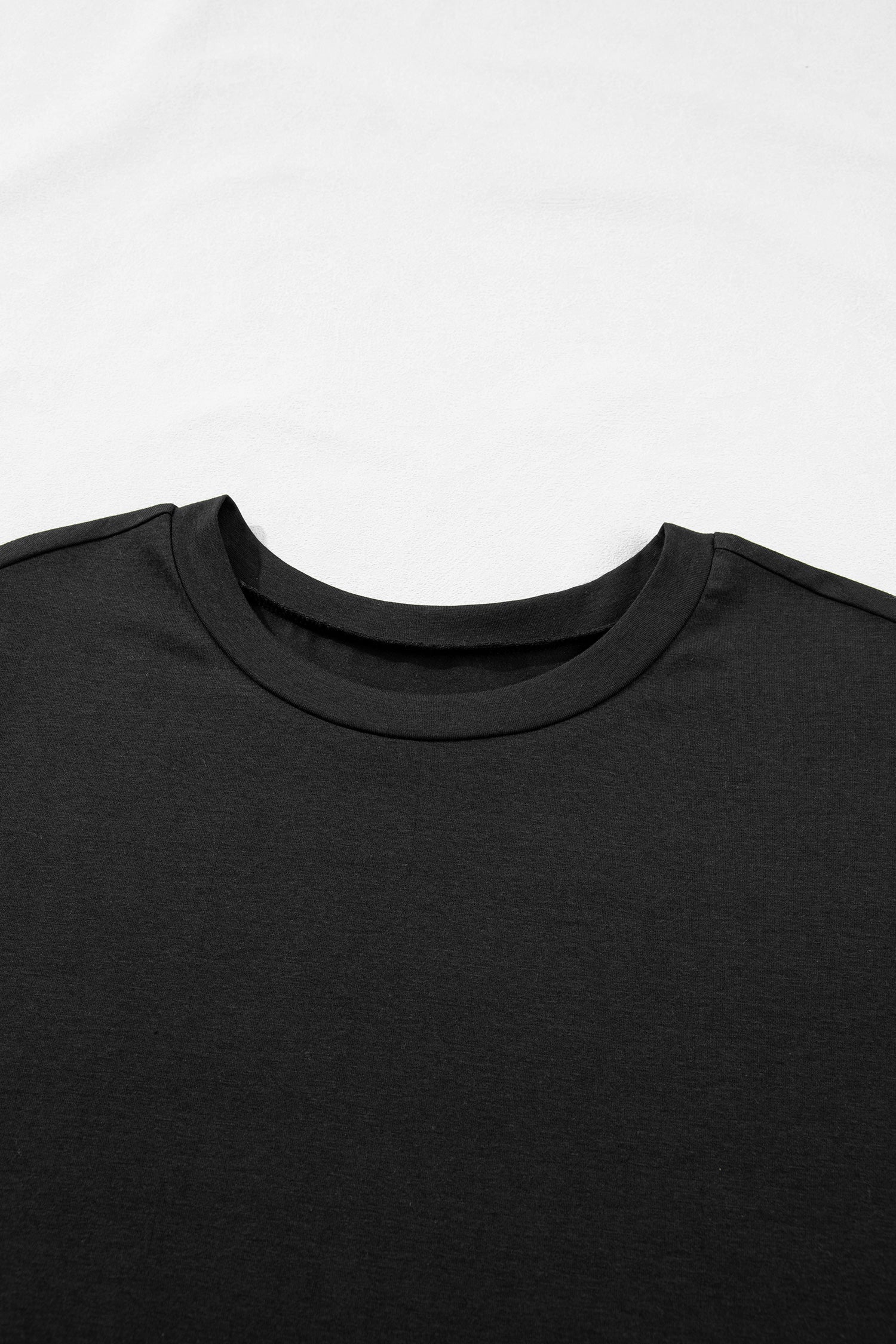 Plus Size Lace Hem Patchwork T-Shirt Midi Dress