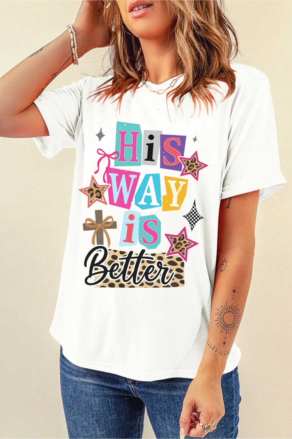 White His Way Is Better Easter Celebration Graphic Tee