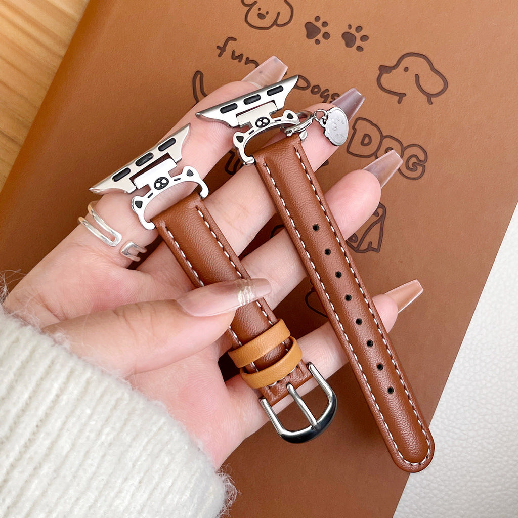 New Microfiber Leather Wristband Watch Strap
