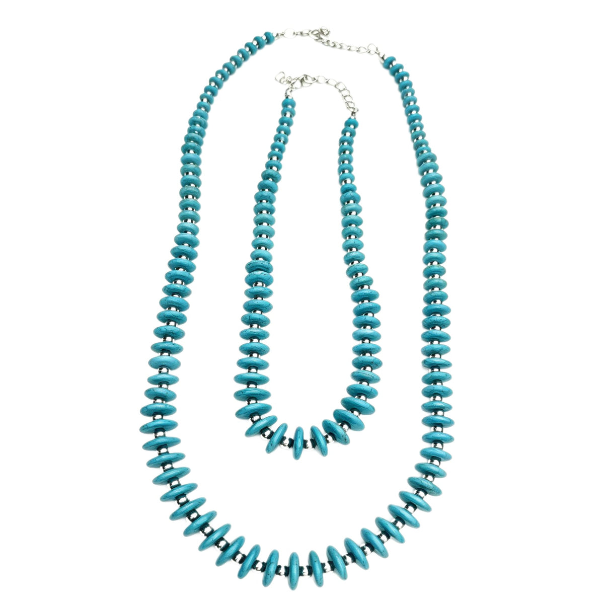 Fashionable Vintage Turquoise Layered Necklace