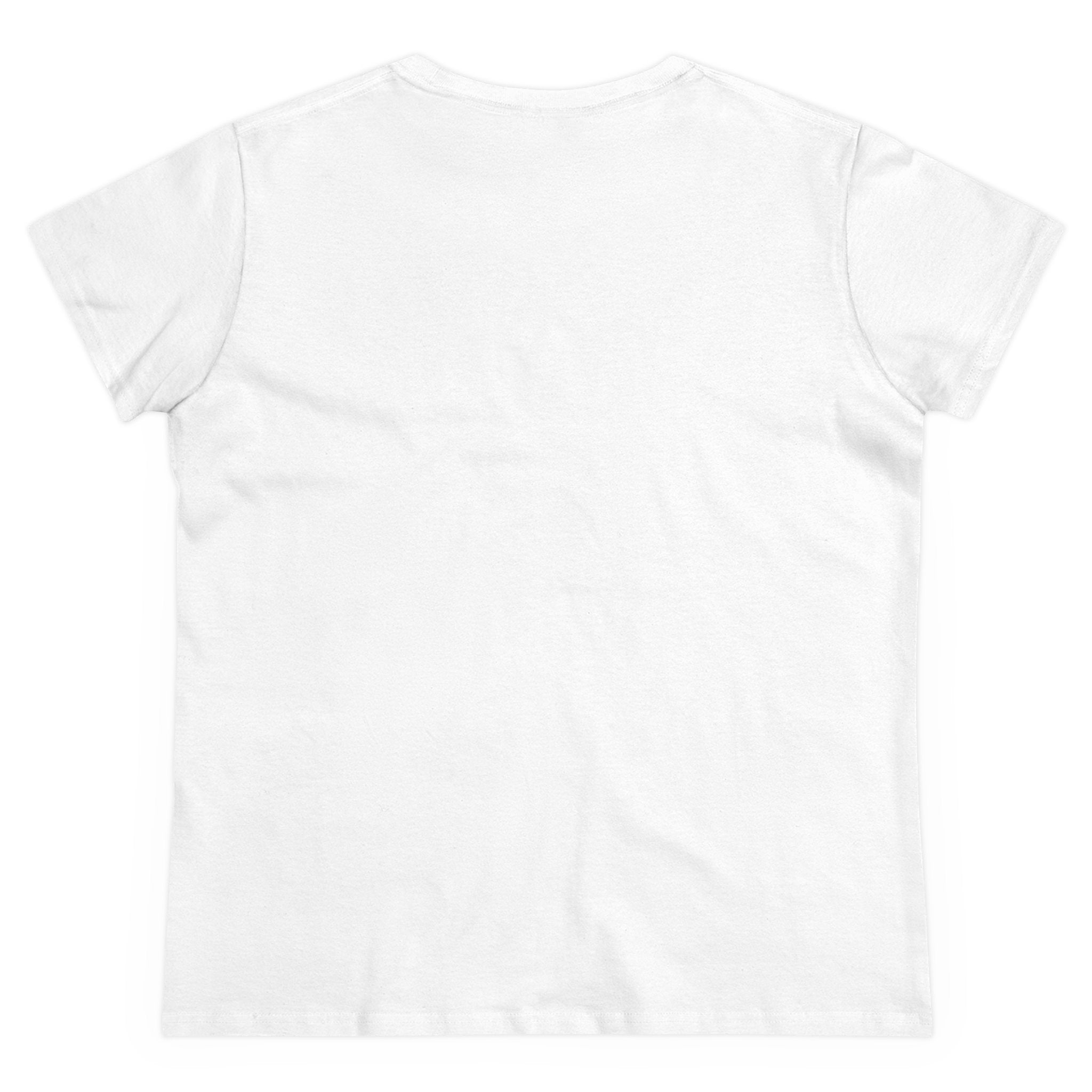 Women's Midweight Cotton T-Shirt - Casual Minimalist Crew