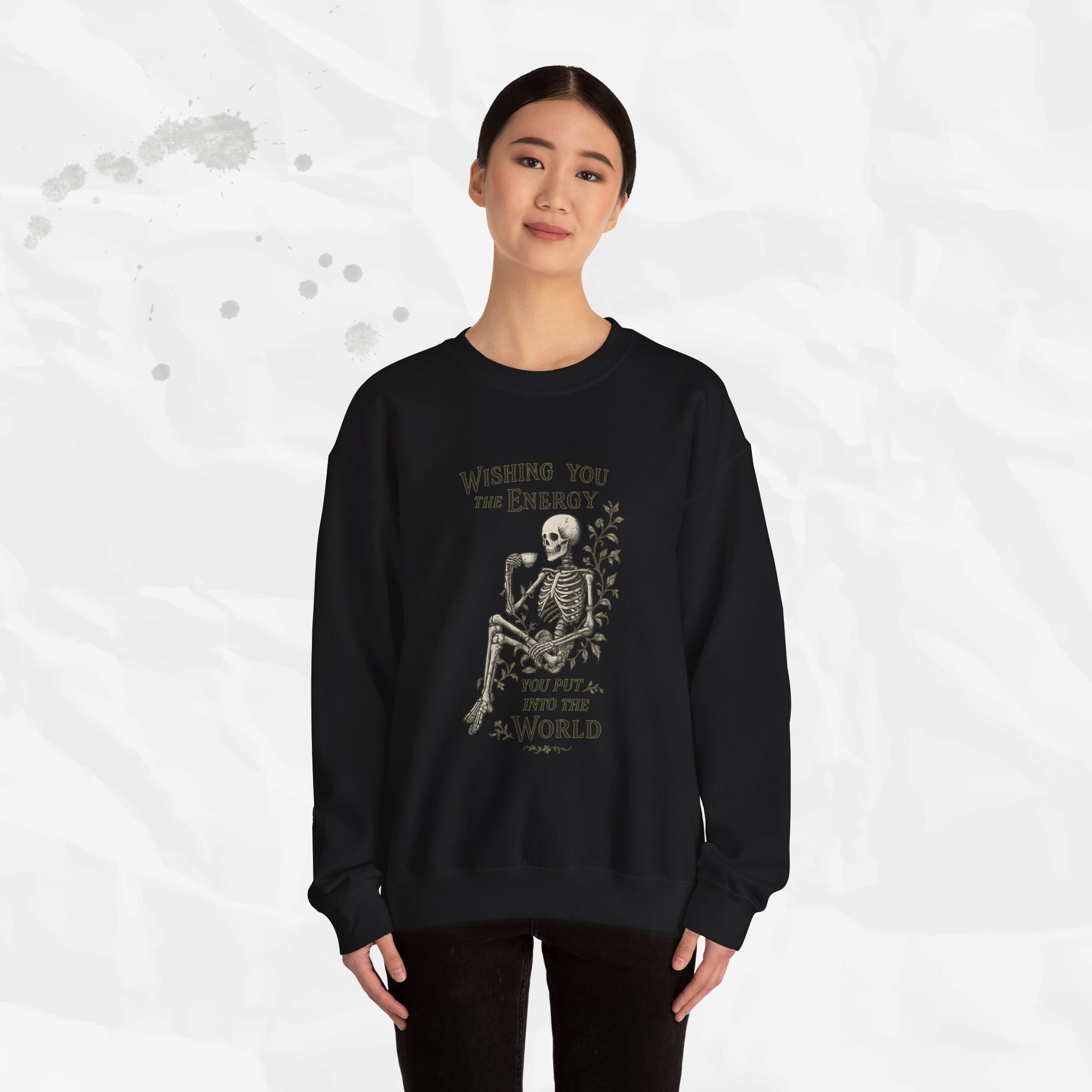 Wishing You the Energy Graphic Crewneck Sweatshirt - Image 15