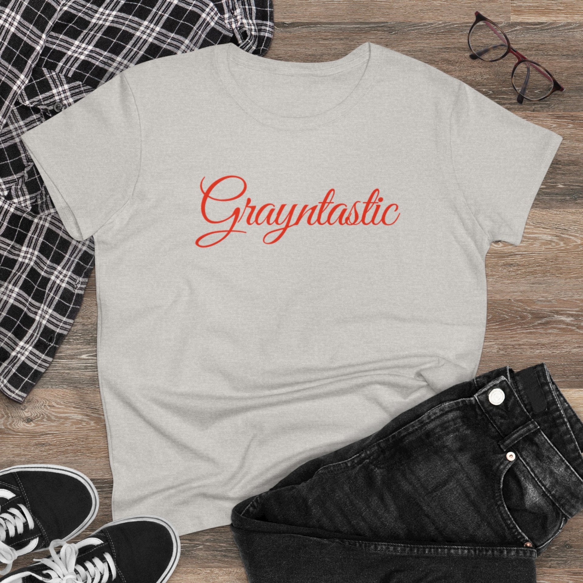 Women's Midweight Cotton T-Shirt - Casual Minimalist Crew