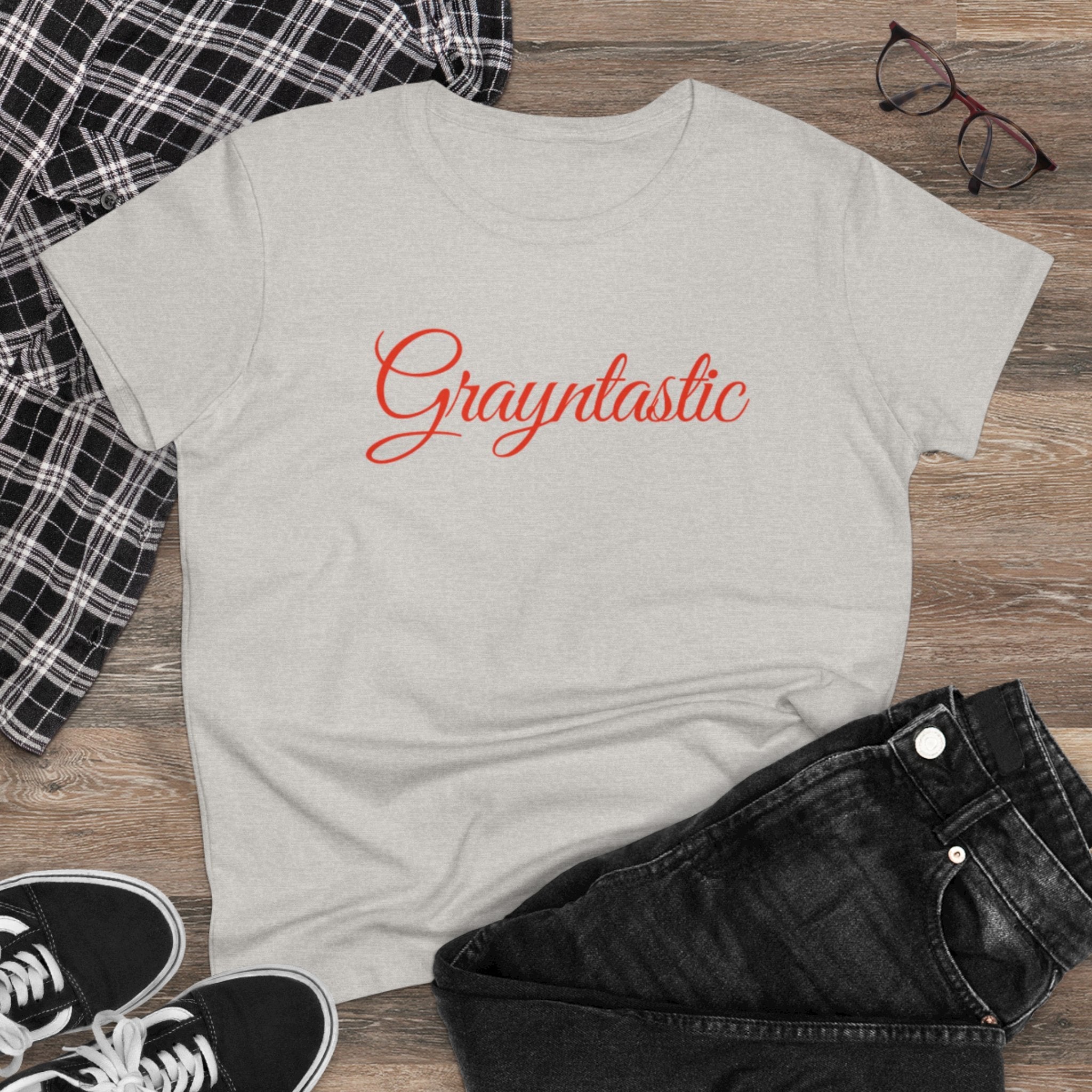 Women's Midweight Cotton T-Shirt - Casual Minimalist Crew