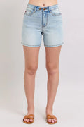 Judy Blue 2 Button Denim Shorts with Pockets