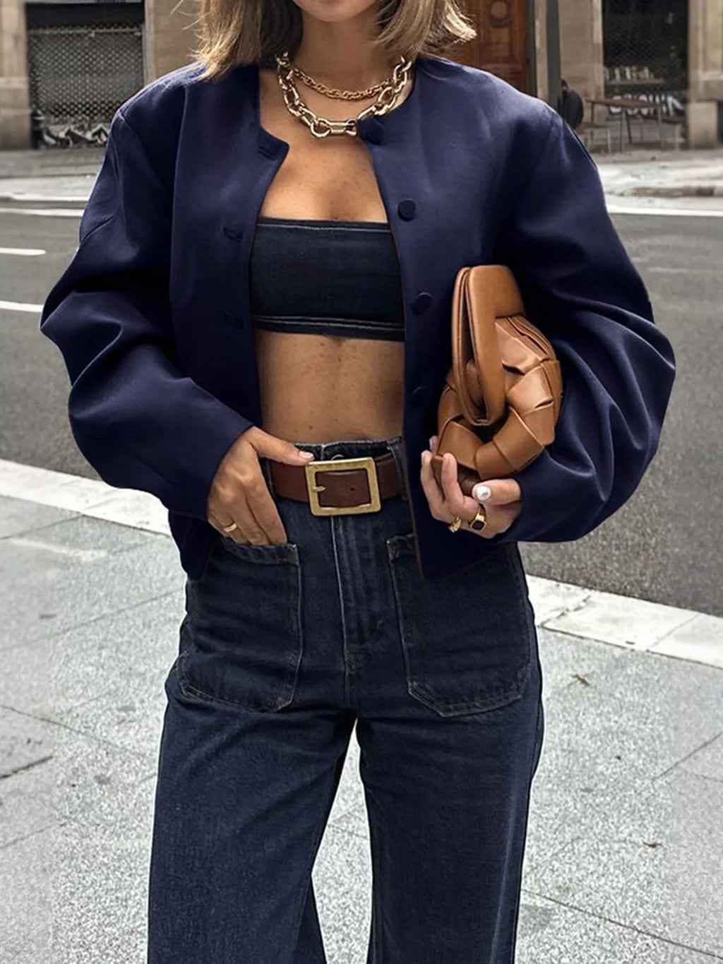 Button Up Long Sleeve Jacket