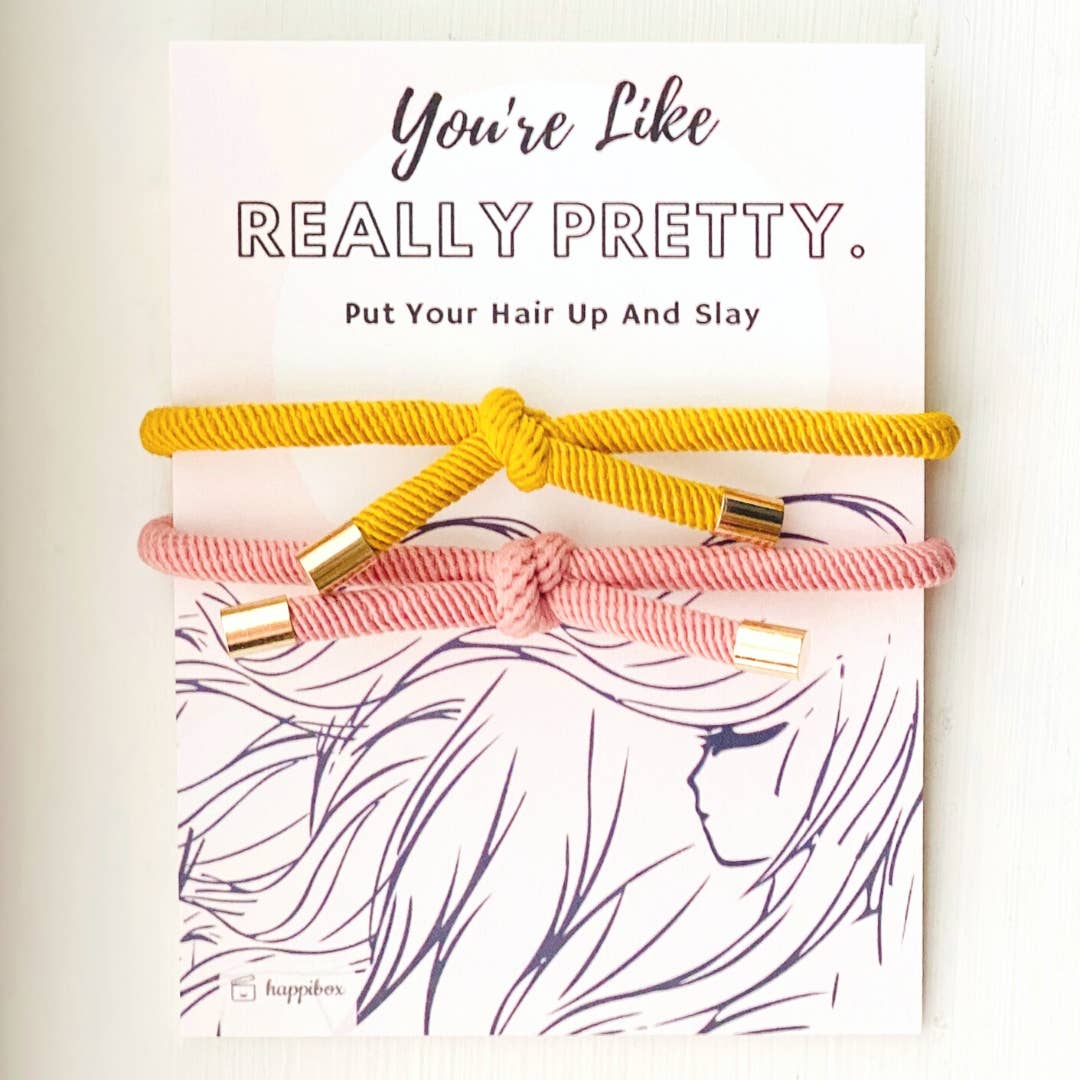 You're Like Really Pretty Elastic Hair Tie Set Gift - Image 3
