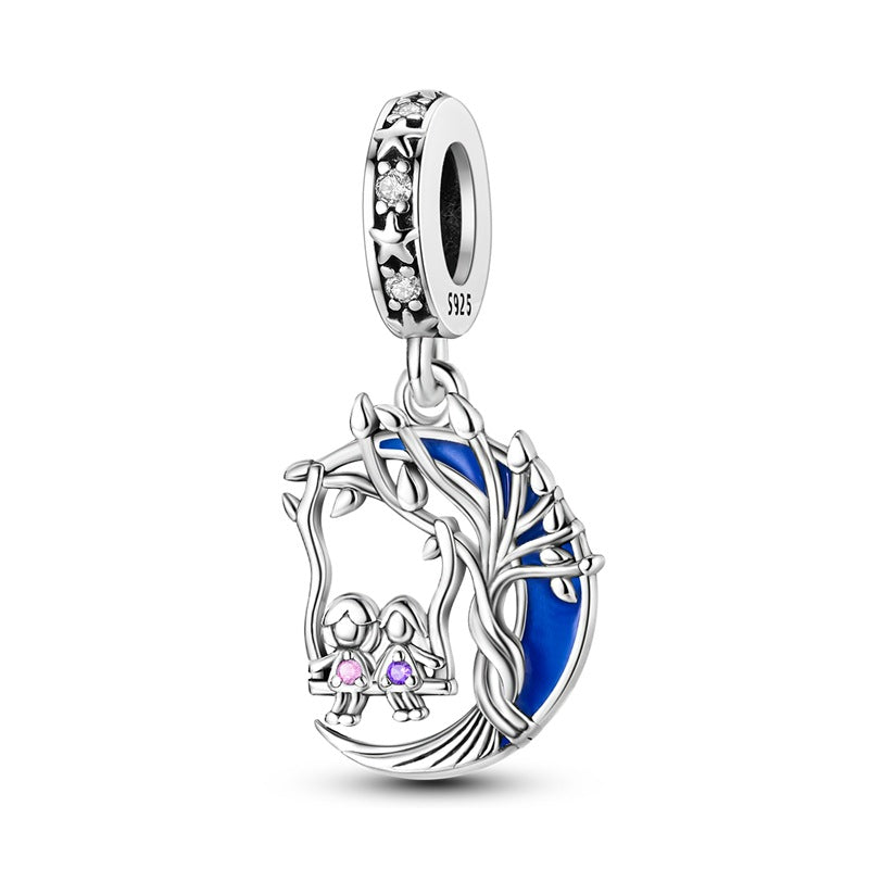 Sisterhood Friendship Heart Pendant Necklace, Silverplated Charm