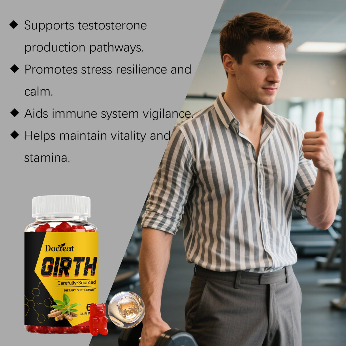 Men's Confidence-Boosting Support Gummies