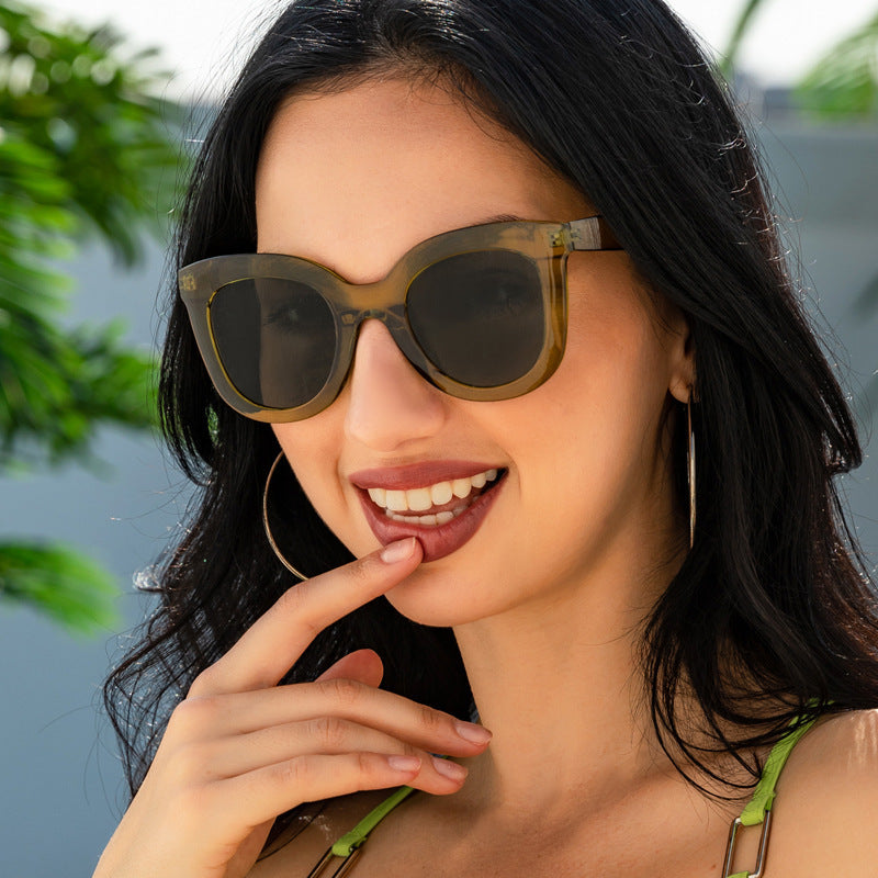 Oversized Large Rim Sunglasses for Women Minimalist Fashion Shades