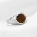 Stainless Steel Ring With Cats-eye Gemstone