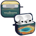 Yellowstone National Park HDX Apple AirPods Gen 3 case cover with vibrant Grand Prismatic Spring design.