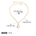 18K gold inlaid irregular pearl design light luxury fashion necklace earrings ring set