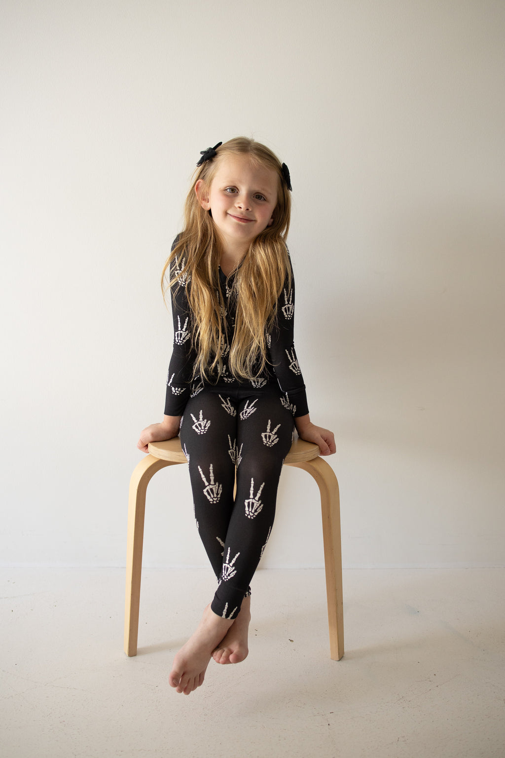 Bamboo Two Piece Pajamas | Midnight Skelly