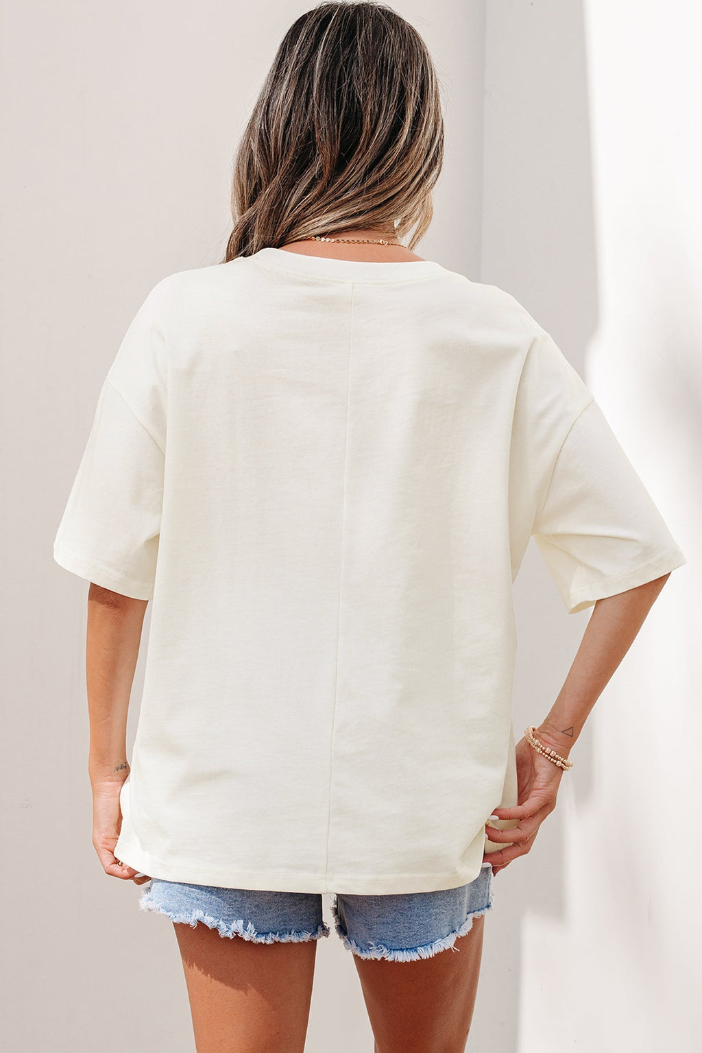 Western Star Studded Detail Short Sleeve Top