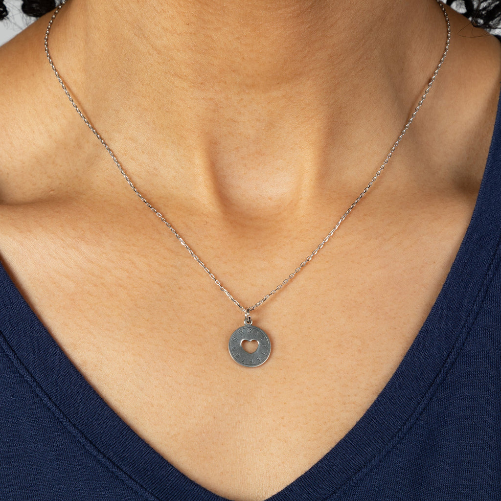 Love is Timeless Pewter Necklace