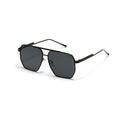 Double Beam Large Frame Sunglasses Retro Modern Eyewear
