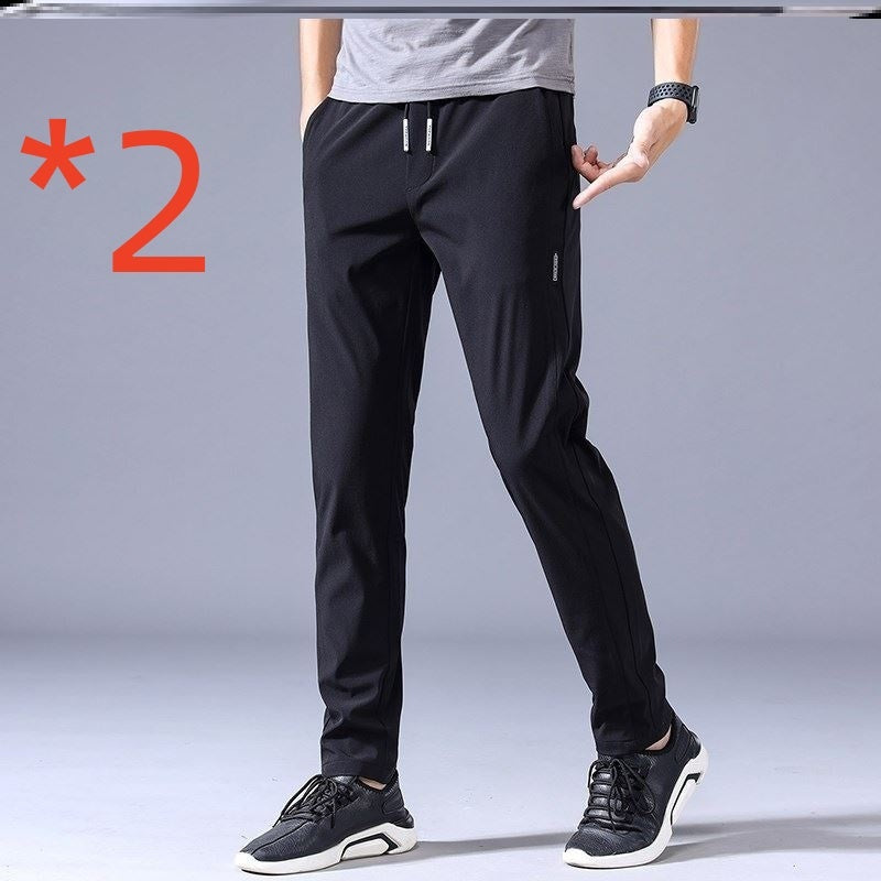 Men's Straight Leg Sweats - Lightweight, Casual, Korean-Inspired
