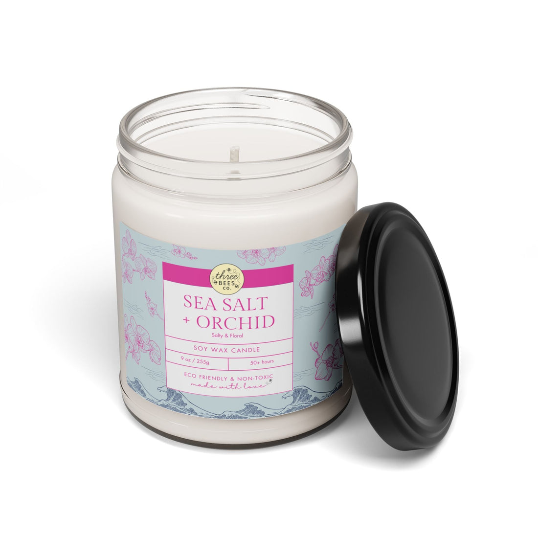 Three Bees Scented Soy Candle - 9oz