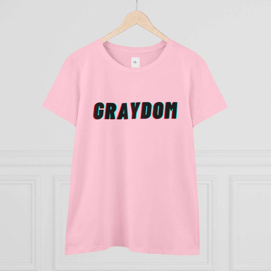 Women's Midweight Cotton Crew Neck Tee - Minimalist Streetwear Style