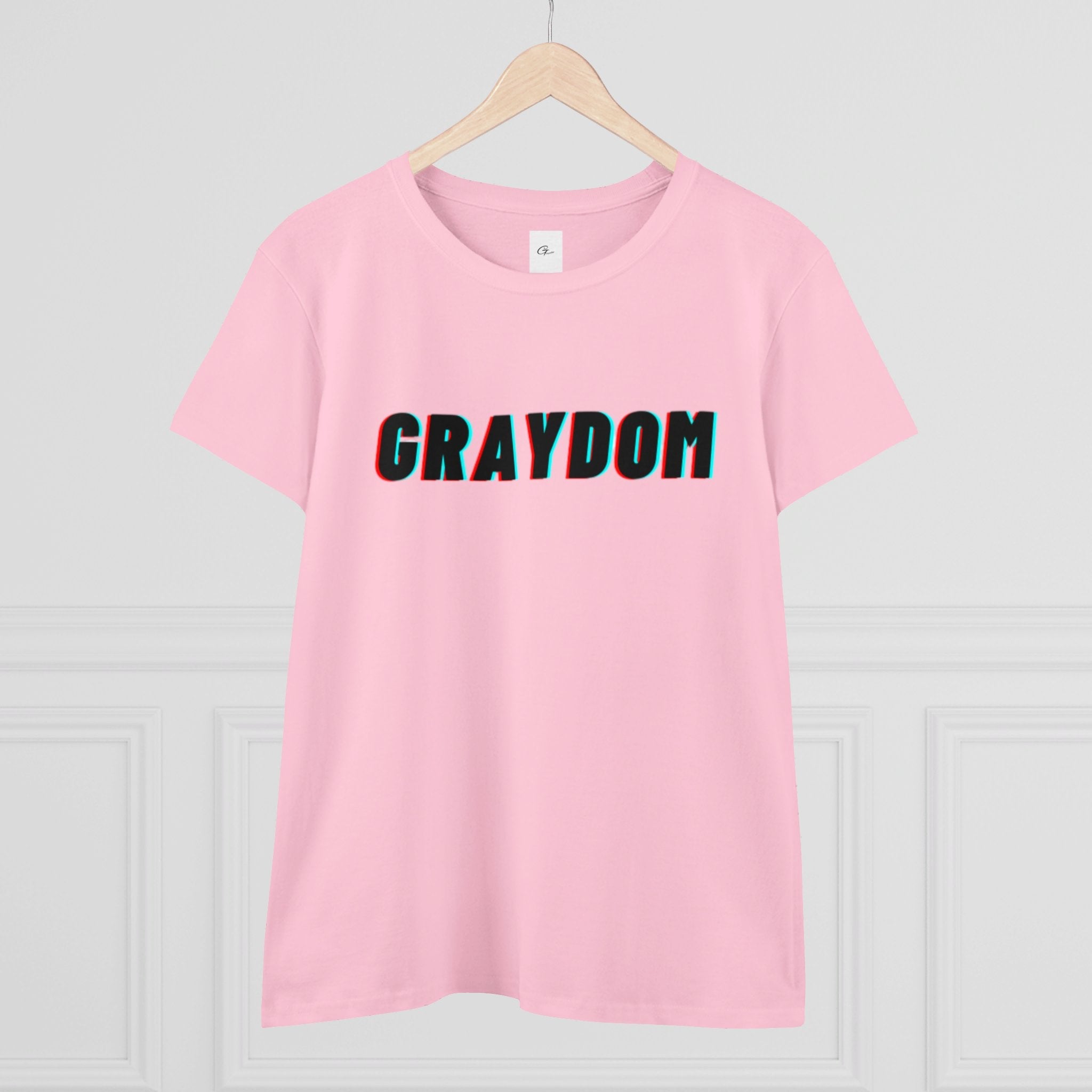 Women's Midweight Cotton Crew Neck Tee - Minimalist Streetwear Style