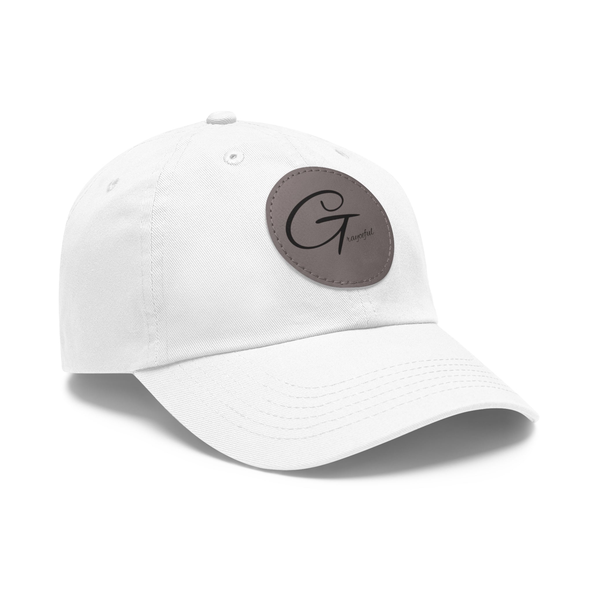 Unstructured Cotton Baseball Cap with Minimalist Leather Patch