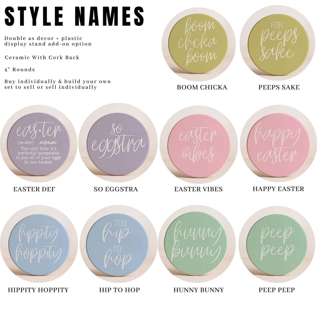 Easter + Spring Coasters