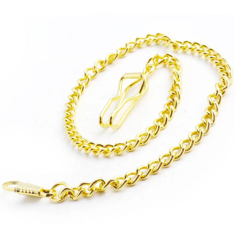 Vintage Mechanical Quartz Antique Pocket Watch Chain