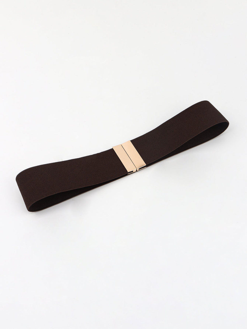 Alloy Buckle Elastic Belt - Stretch Waist Belt Women
