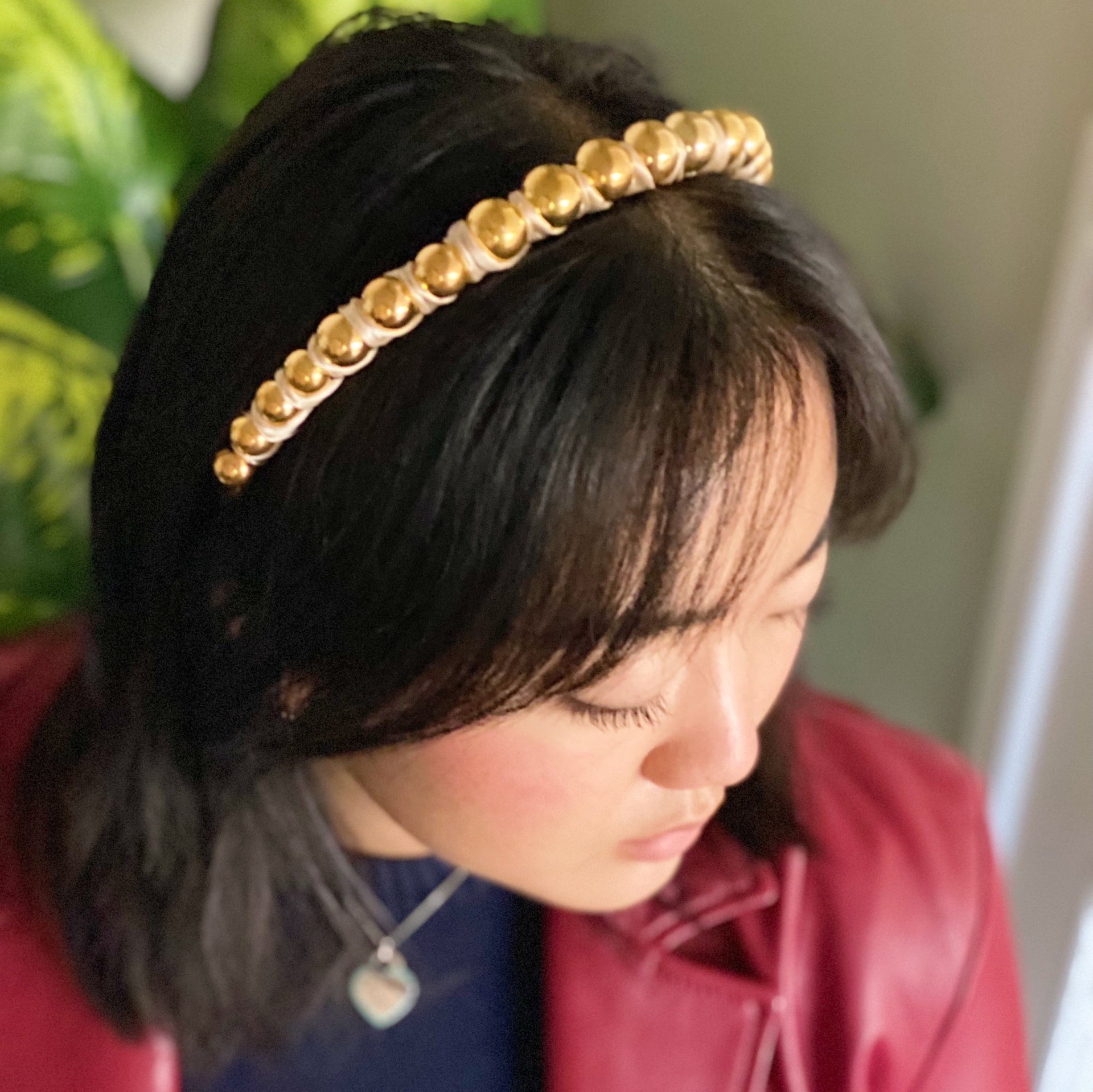 Emily Satin Wrapped Headband