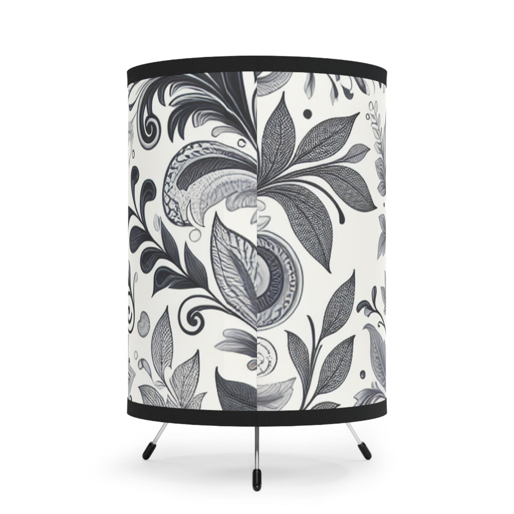 Floral Tripod Floor Lamp for Modern Living Room Decor