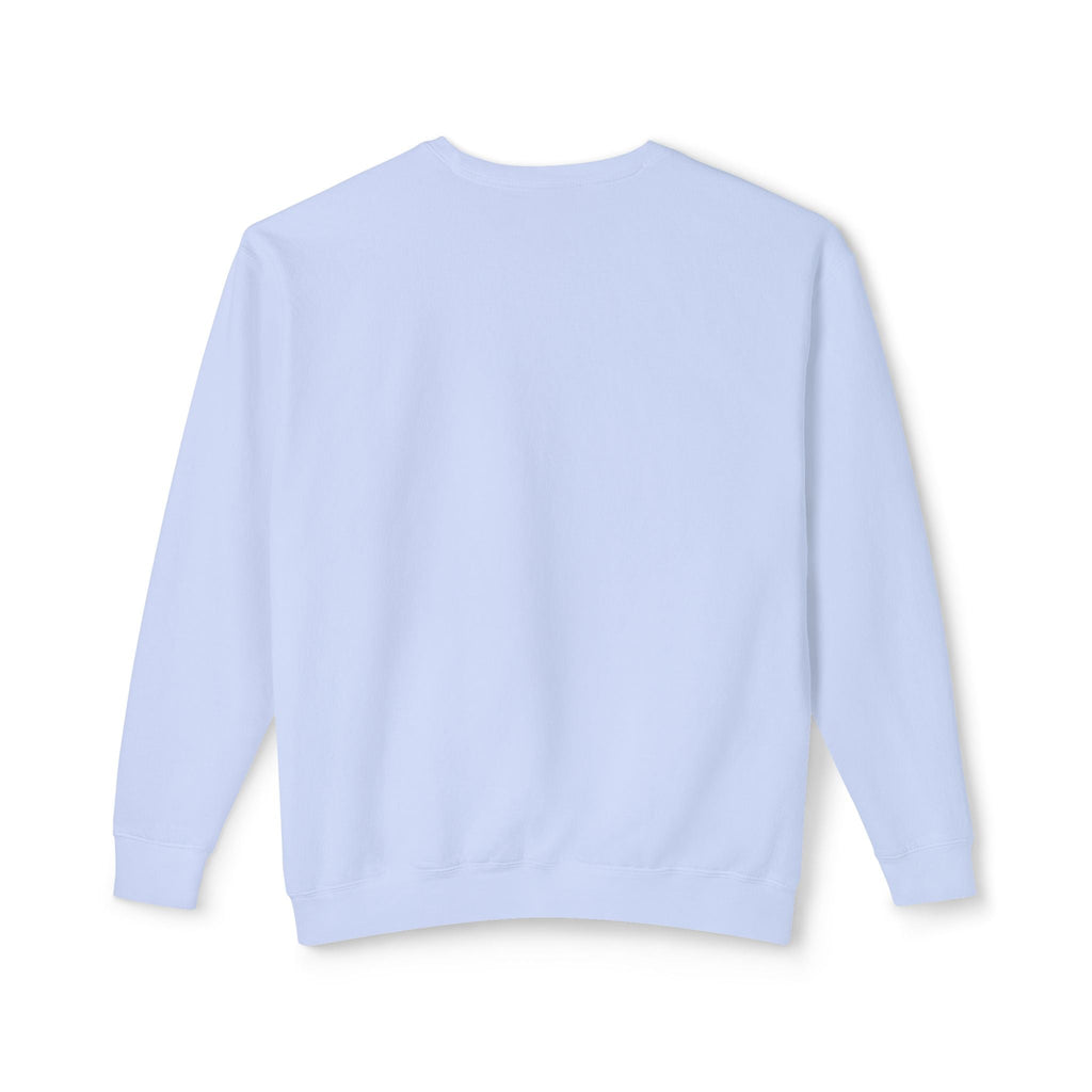 Unisex Lightweight Crewneck Sweatshirt in Charcoal and Cream