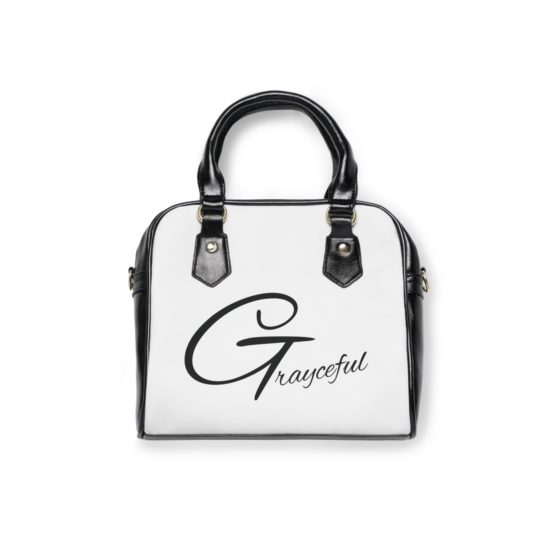Minimalist Leather Shoulder Handbag, Small Monochromatic Purse