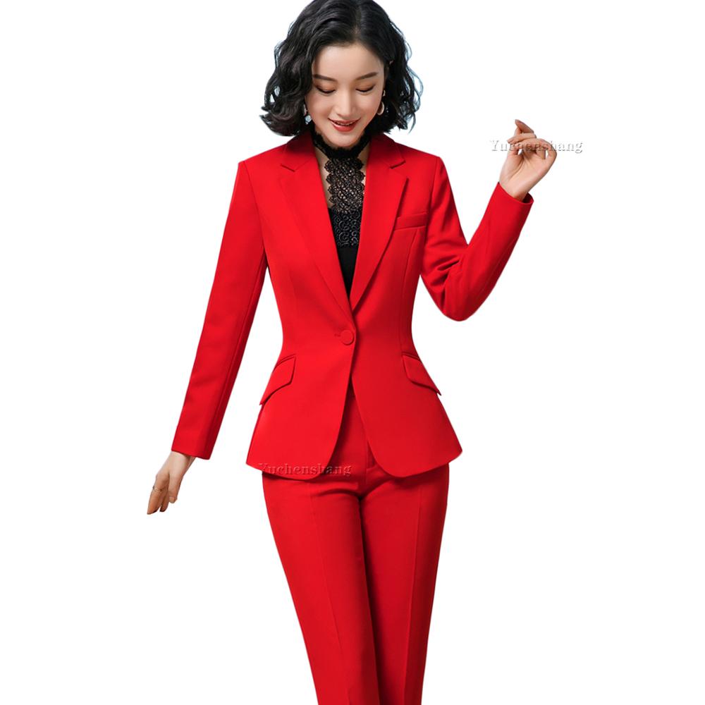 Fashionable Women's Workwear Set for Fall-Winter (2 Pieces)