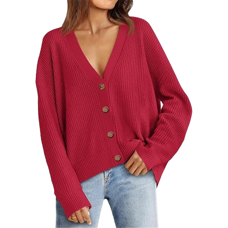 Women's Lightweight Button-Front Cardigan Sweater