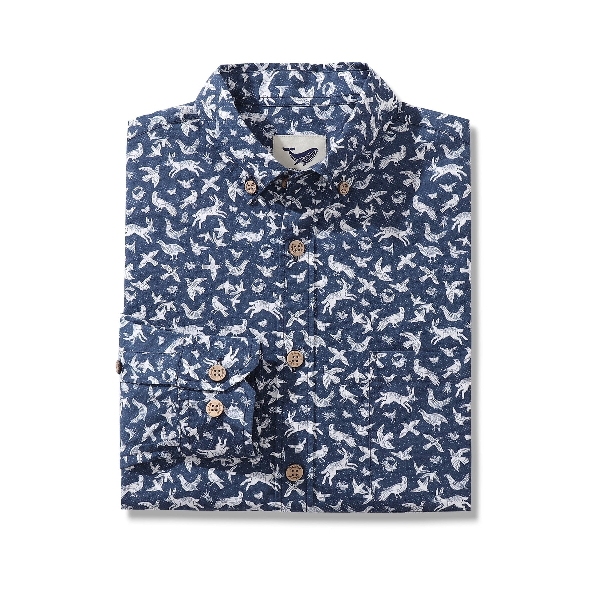 Men's Island Daydream Cotton Long Sleeve Hawaiian Aloha Shirt