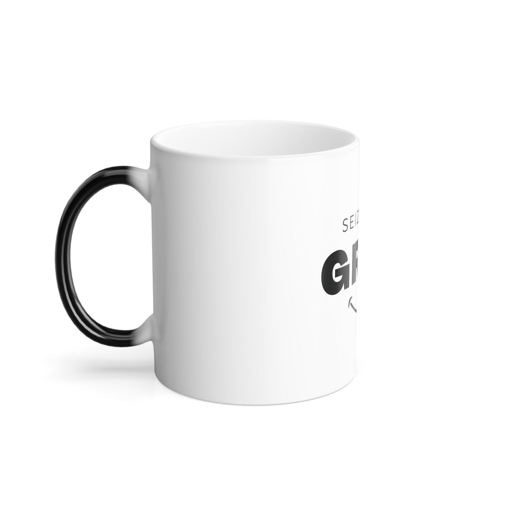 Seize the Gray Color Morphing Mug 11oz - Heat Reactive Ceramic