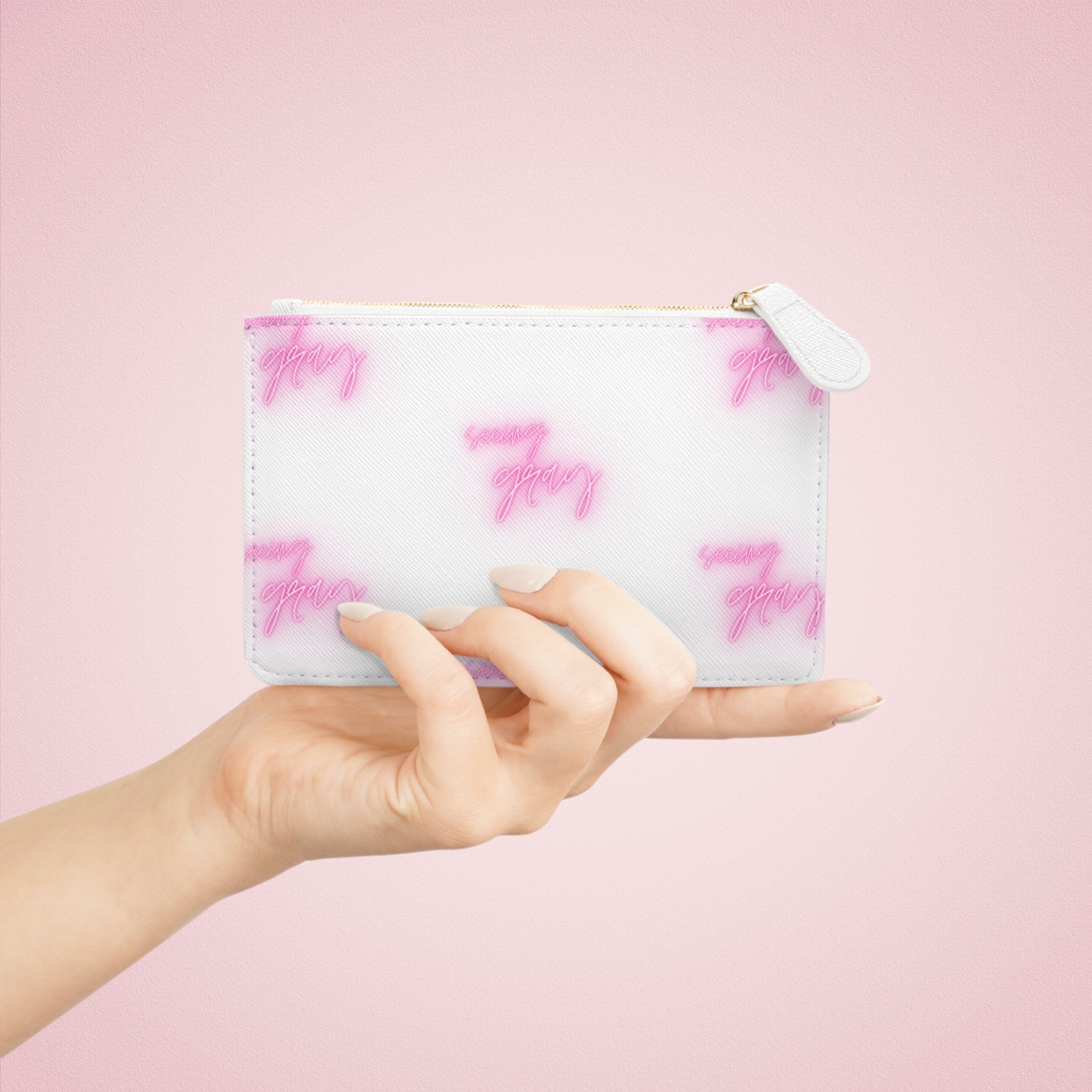 Seeing Gray Mini Clutch Bag: Compact Evening Accessory