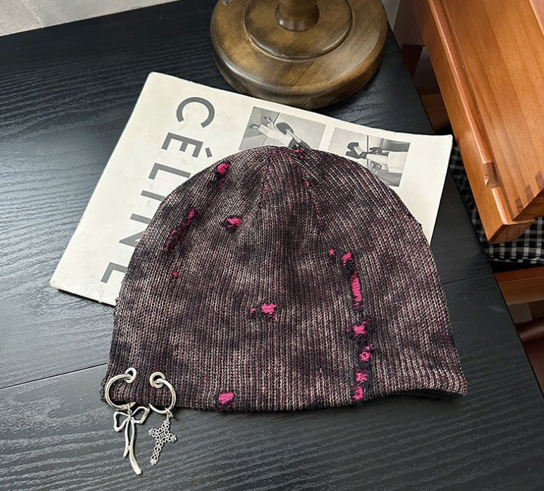 Retro Suede Velvet Flat-Top Winter Cap