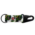 The Chauffeur K9 Edition durable keychain clip made from rugged webbing attached to a leash