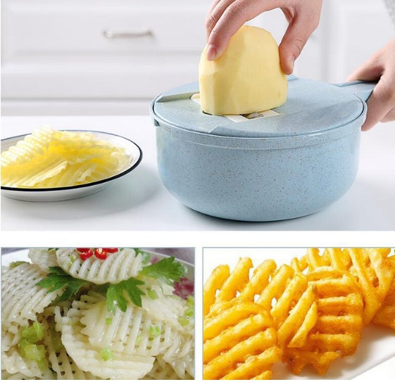 8-in-1 Mandoline Vegetable Slicer, Onion Chopper & Food Grater