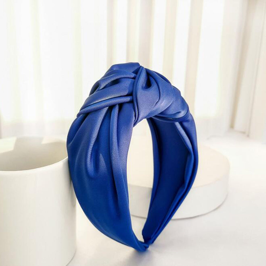 Wide Solid Color Knot Headband for Women - Stylish Hair Accessory - Image 14