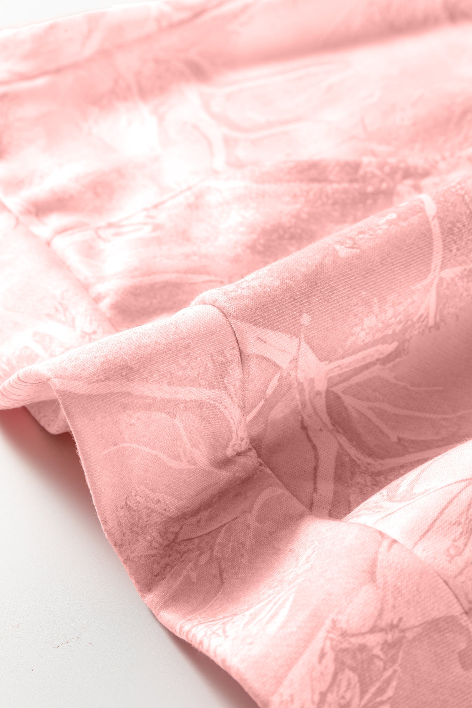 Light Pink Camo Woodland Oversized Sporty Hoodie