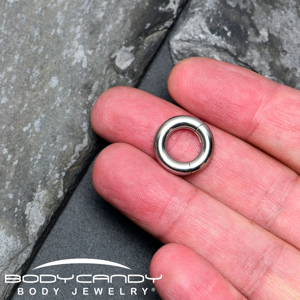 6G 3/8 316L Surgical Steel Precision Hinged Segment Hoop