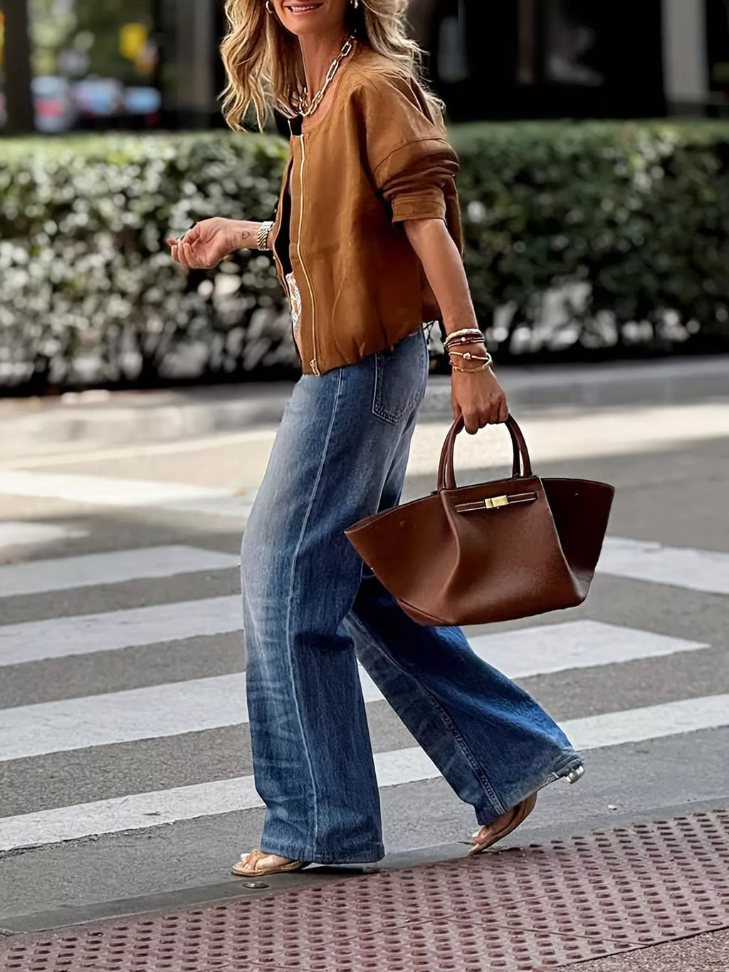 Zip Up Dropped Shoulder Jacket | Lined Polyester Blend