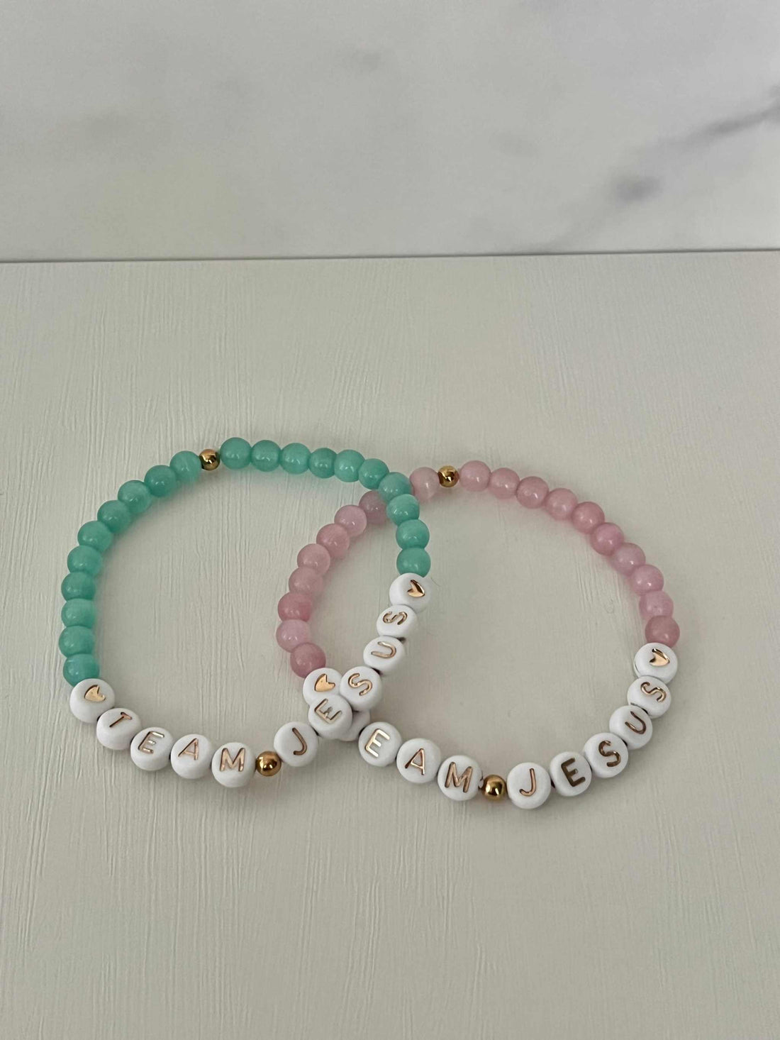 Opal Iridescent Bead Bracelet – Team Jesus Multicolor Faith Jewelry
